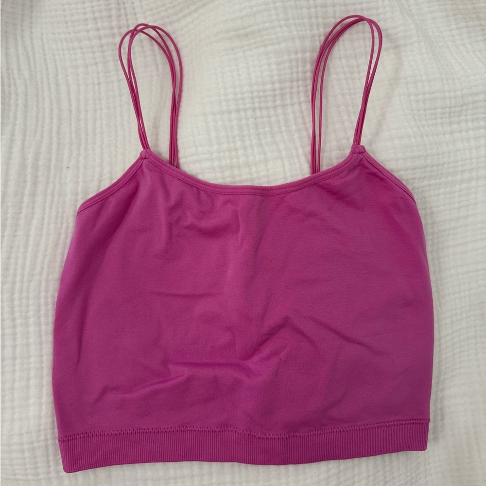 F21 pink crop top